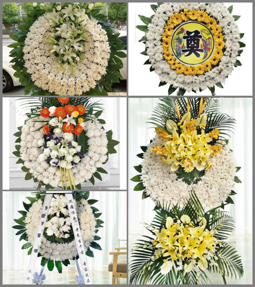 山东青岛平度市旧店镇巴豆子村花圈速递
